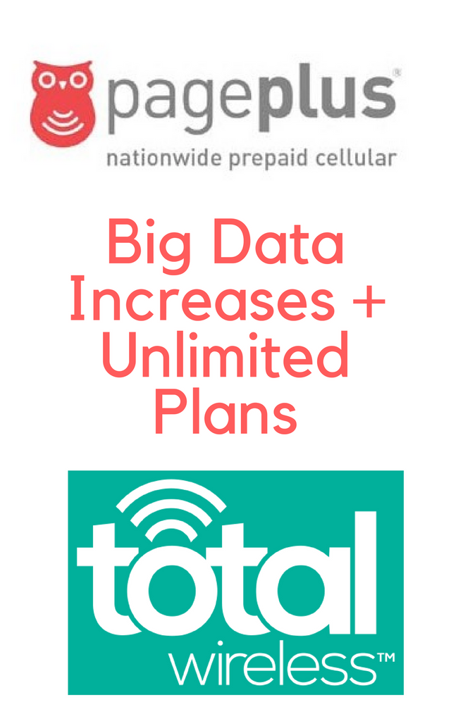 Total Wireless Family Plans Get A BIG Boost in Data for Fall 2017 And Pageplus Cellular Prepaid Plans Get Unlimited Data!