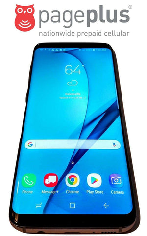 Samsung Galaxy S8 for Pageplus no contract verizon prepaid phone