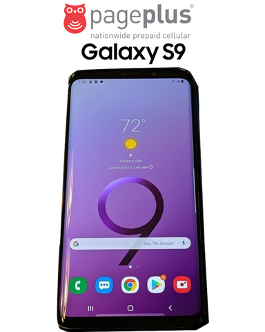 Samsung Galaxy S9 or S9+ Plus for Pageplus Wireless (Verizon Towers) 64GB - Refurbished