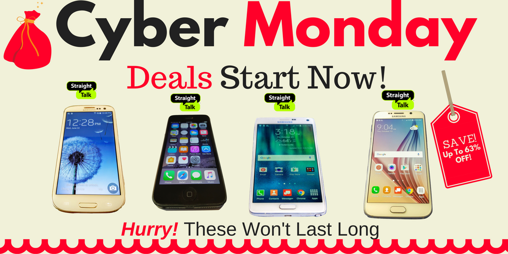 2016 Cyber Monday / Week Discounts for Straight Talk Phones Available Now