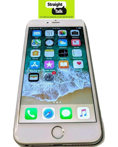 Apple iPhone 6+ Plus -128GB - White / Silver Straight Talk AT&T Towers  (Refurbished)