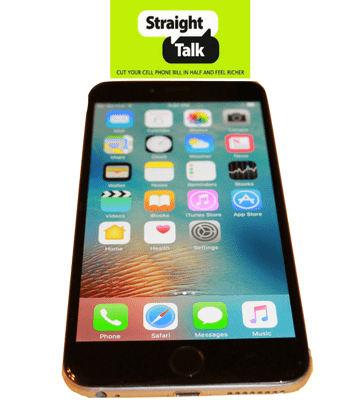 Straight Talk Apple iPhone 6+ Plus Space Gray no contract prepaid smartphone