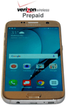 Verizon Prepaid Samsung Galaxy S7 (G930V) GOLD no contract unlocked prepaid phone